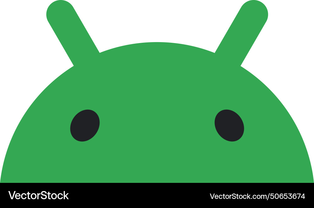 Logo of android operating system Vector Image