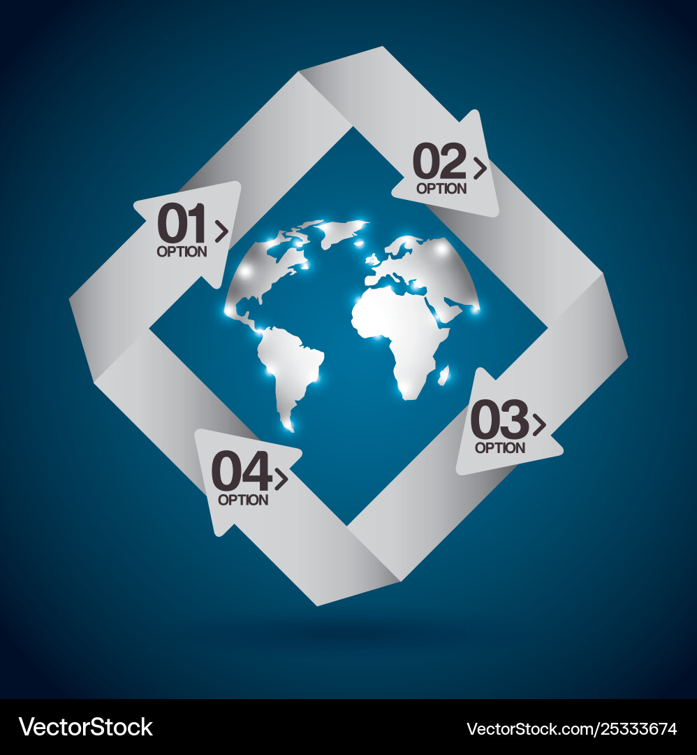 Tech world design Vector Image