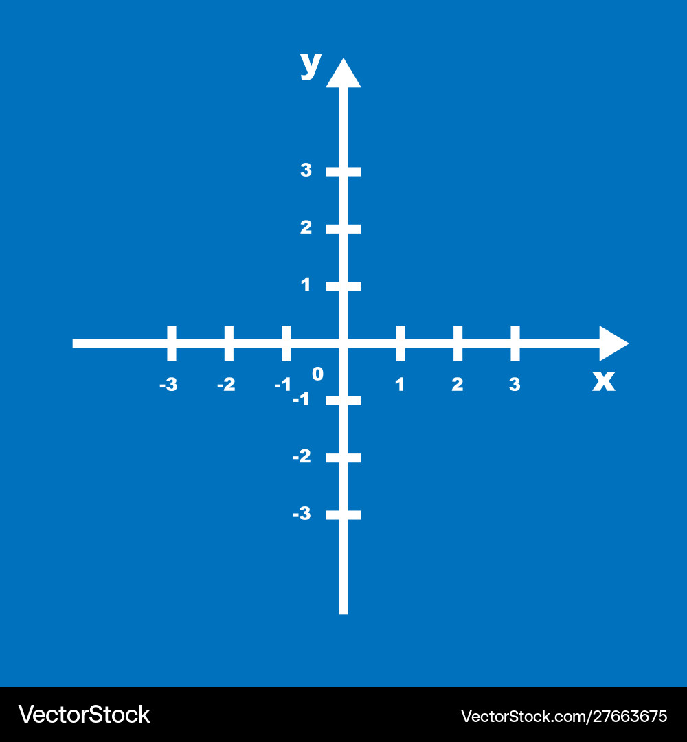Cartesian coordinate system plane chart axis Cartesian coordinate system plane chart axis vector image