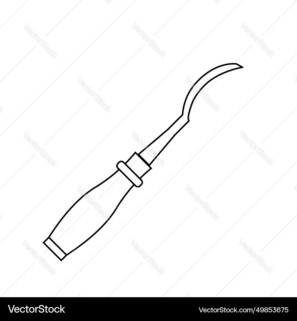 Chisel icon shadow reflection design Chisel icon shadow reflection design vector image
