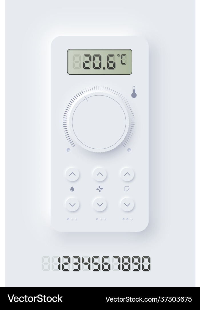 Climat App UI - Minimalist Device vector image