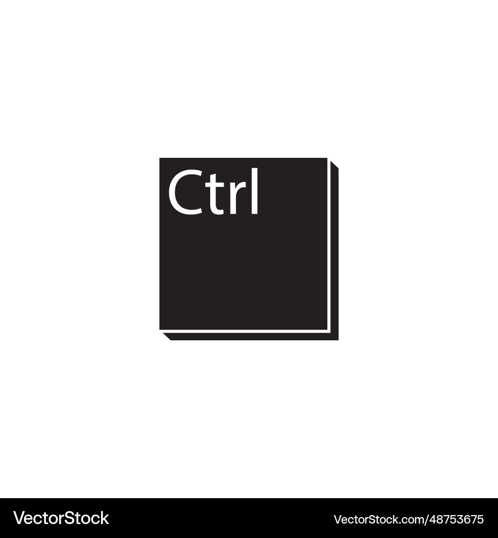 Ctrl key icon Ctrl key icon vector image