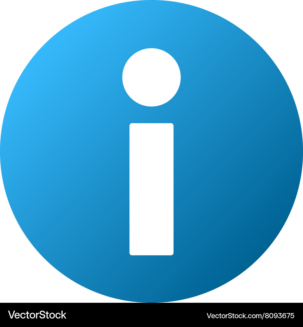 Gradient Information Icon vector image