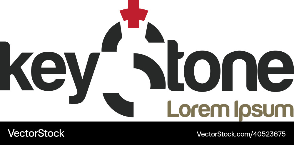 Keystone Concept: Architecture & Structure vector image
