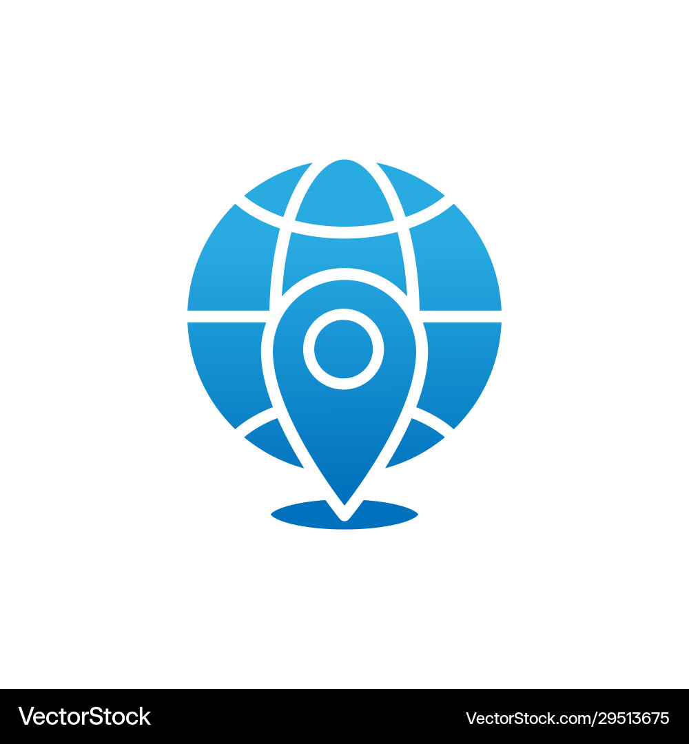 Maps location icon design simple Maps location icon design simple vector image