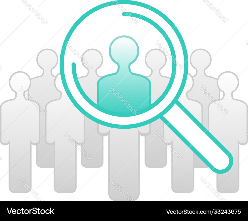 Resources searching solution conceptual icon Vector Image
