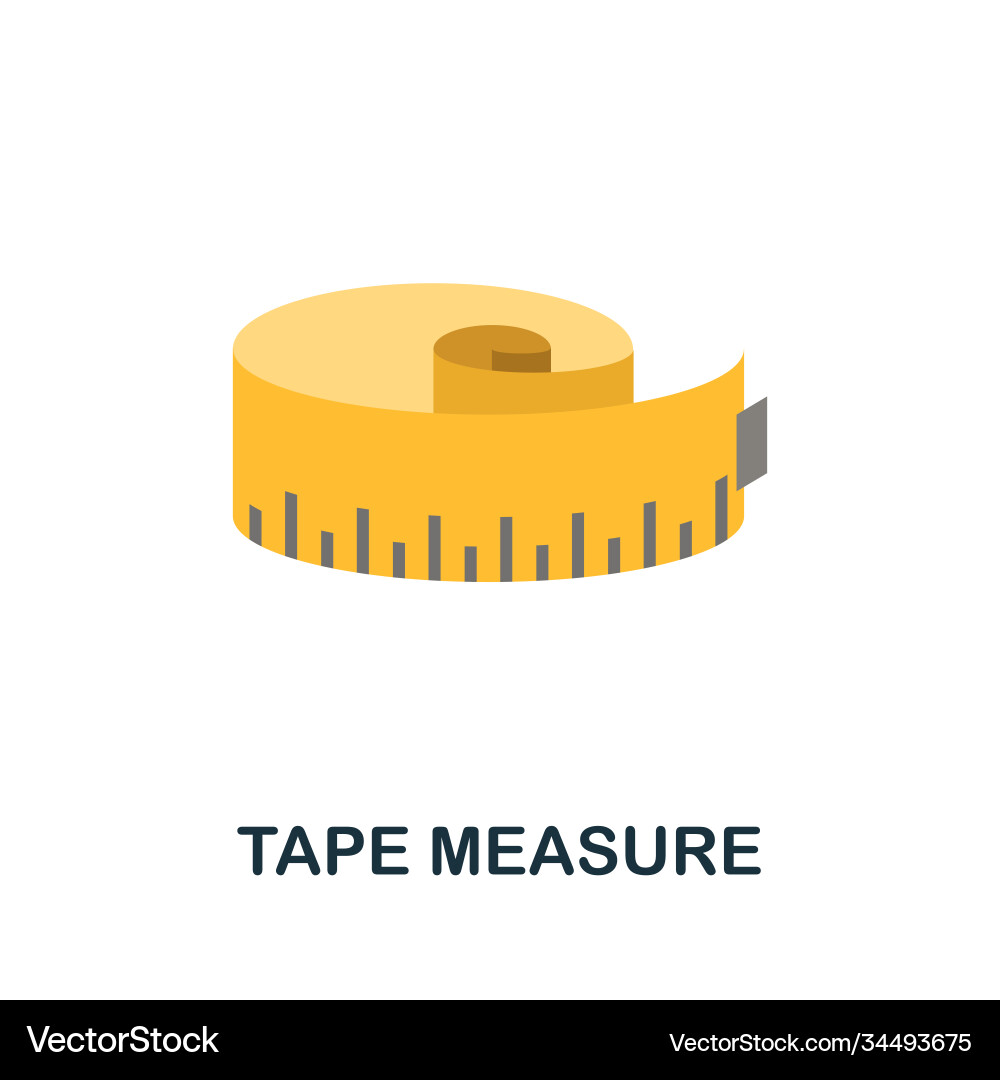 Tape measure icon simple element from vector image
