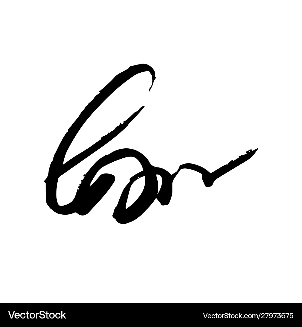 Unreadable handwriting font signature text Unreadable handwriting font signature text vector image