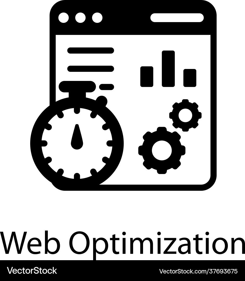 Web optimization vector image