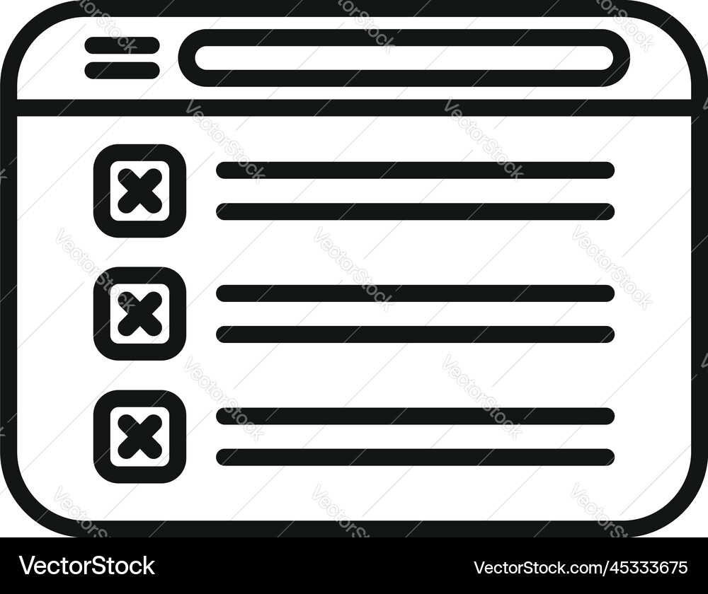 Web task schedule icon outline event time Web task schedule icon outline event time vector image