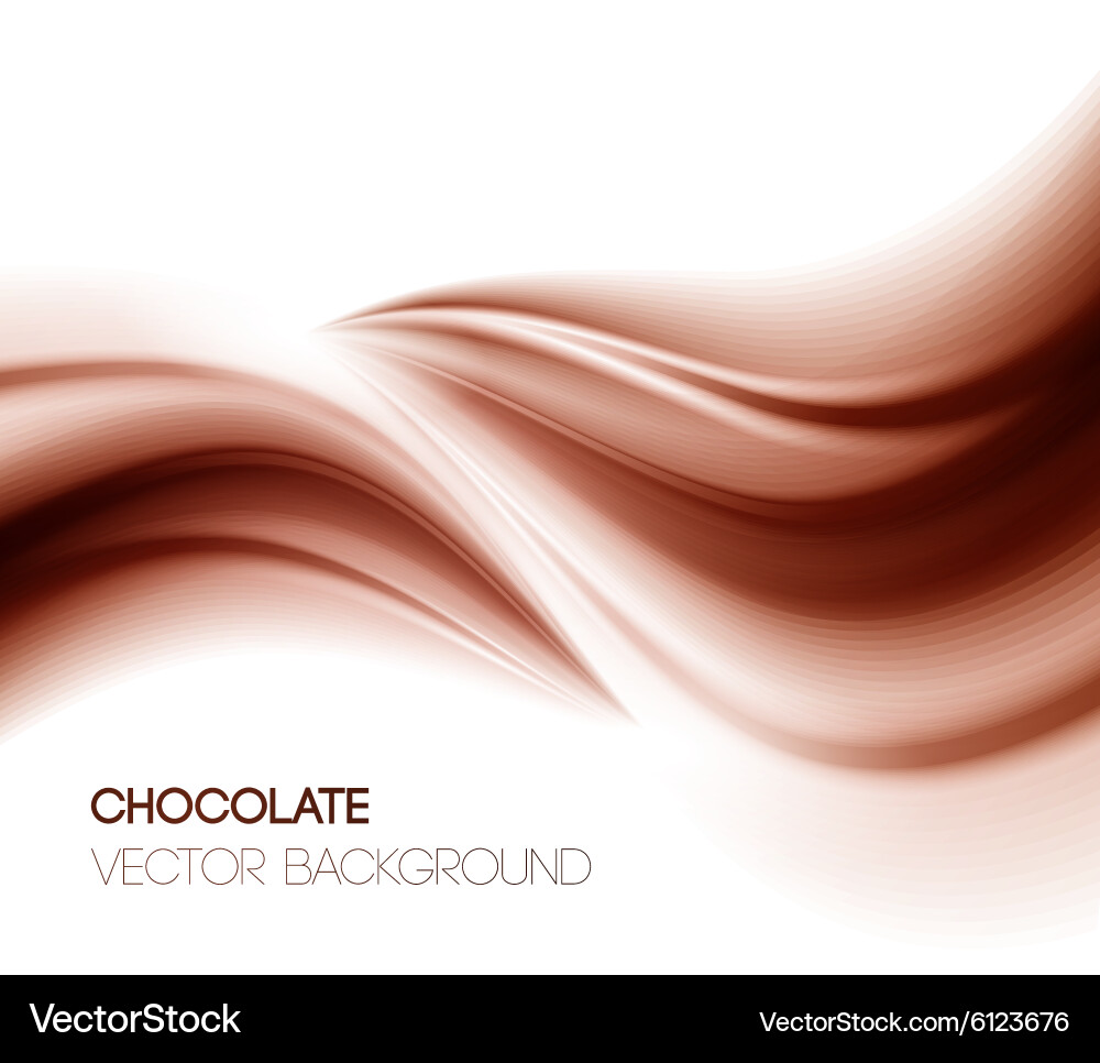 Abstract Chocolate Swirl Background Vector Image