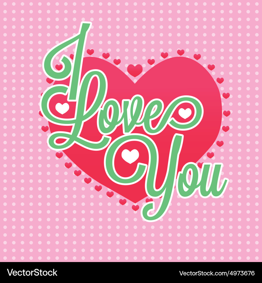 Abstract love background with some special objects Vector Image