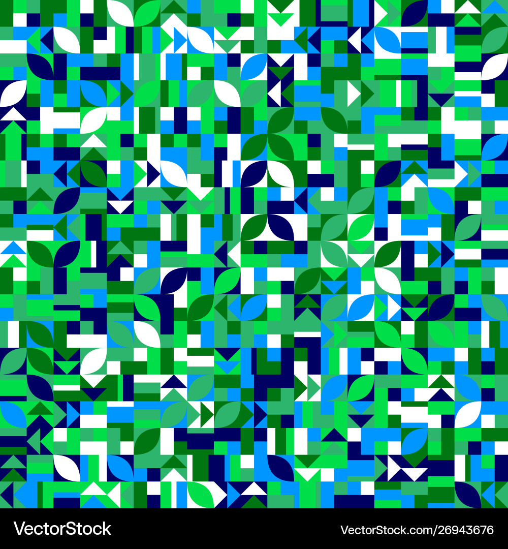 Abstract mosaic pattern background design Vector Image