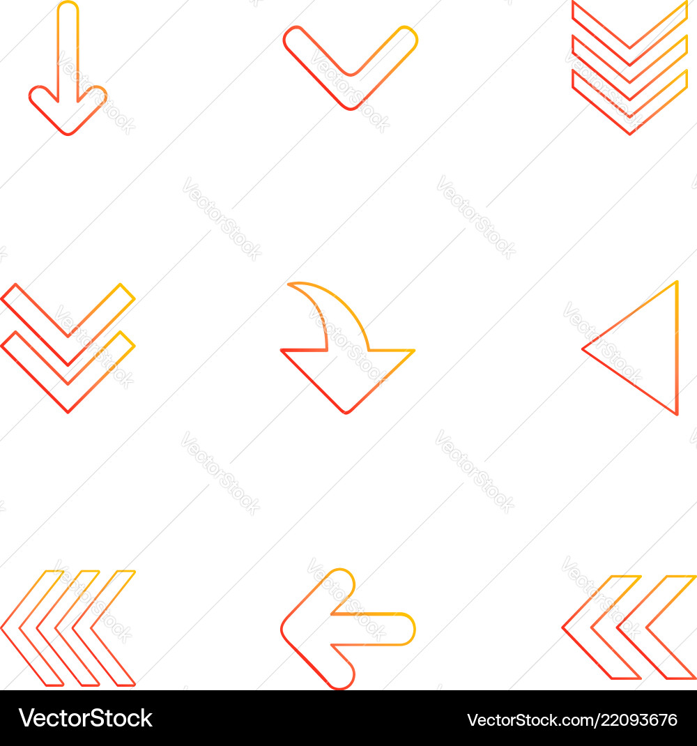 Arrows directions pointer arrow user vector image