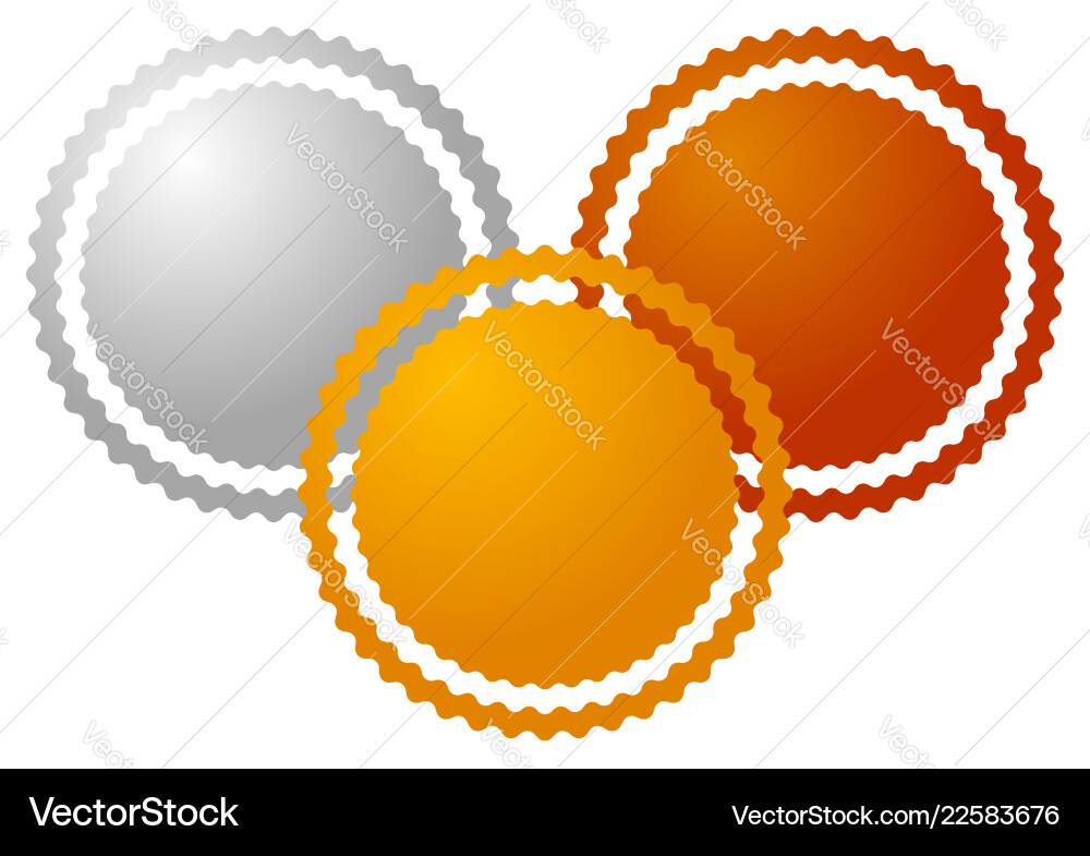 Badge starburst sunburst button background blank Badge starburst sunburst button background blank vector image
