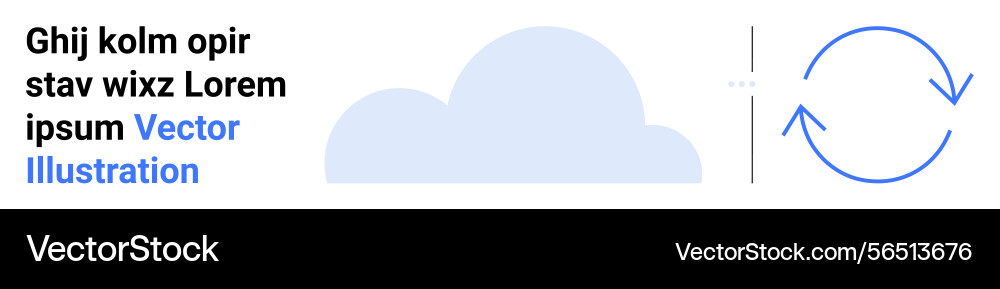 Cloud storage synchronization with arrows Cloud storage synchronization with arrows vector image