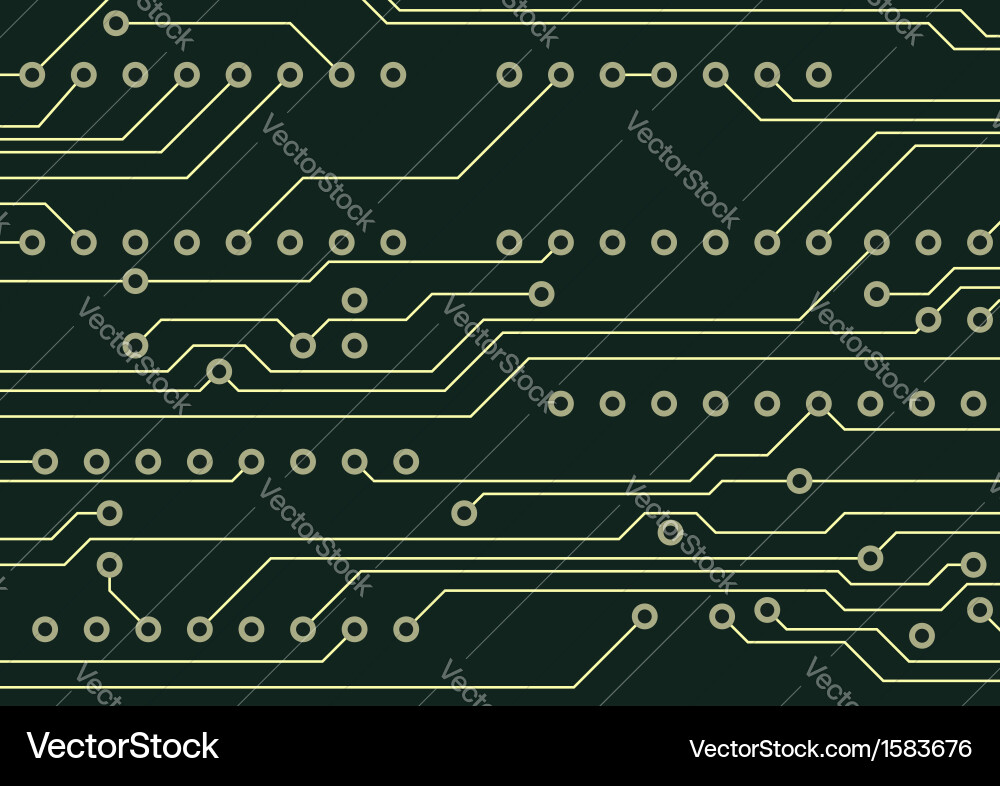 Complex Circuit Board Pattern vector image