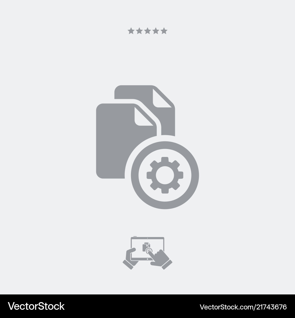 Data process in progress vector image