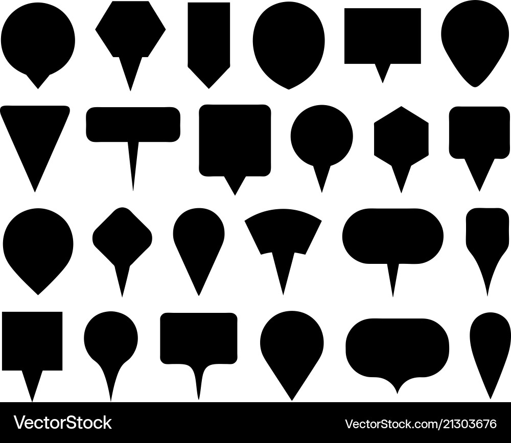Different pointers Different pointers vector image