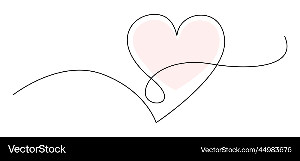 Heart abstract continuous Heart abstract continuous vector image