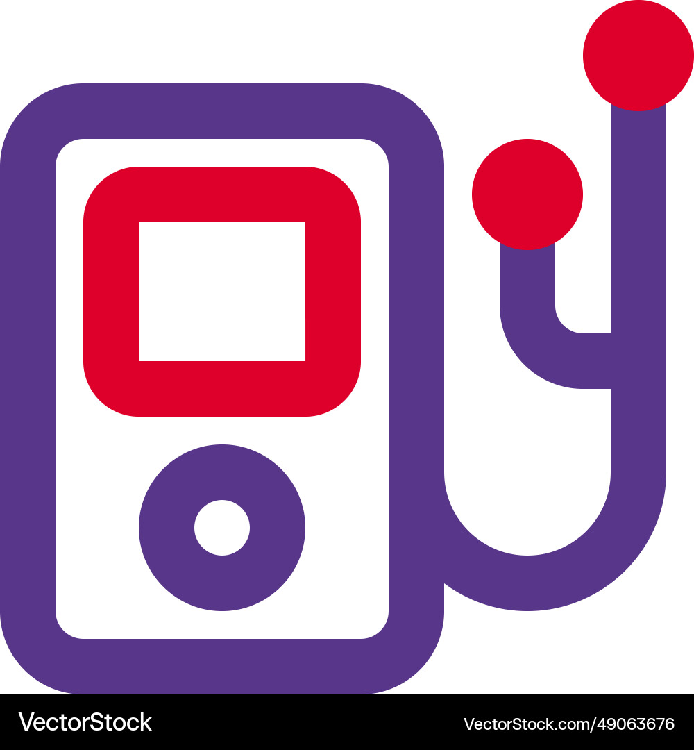 Ipod versatile device for listening audio Vector Image
