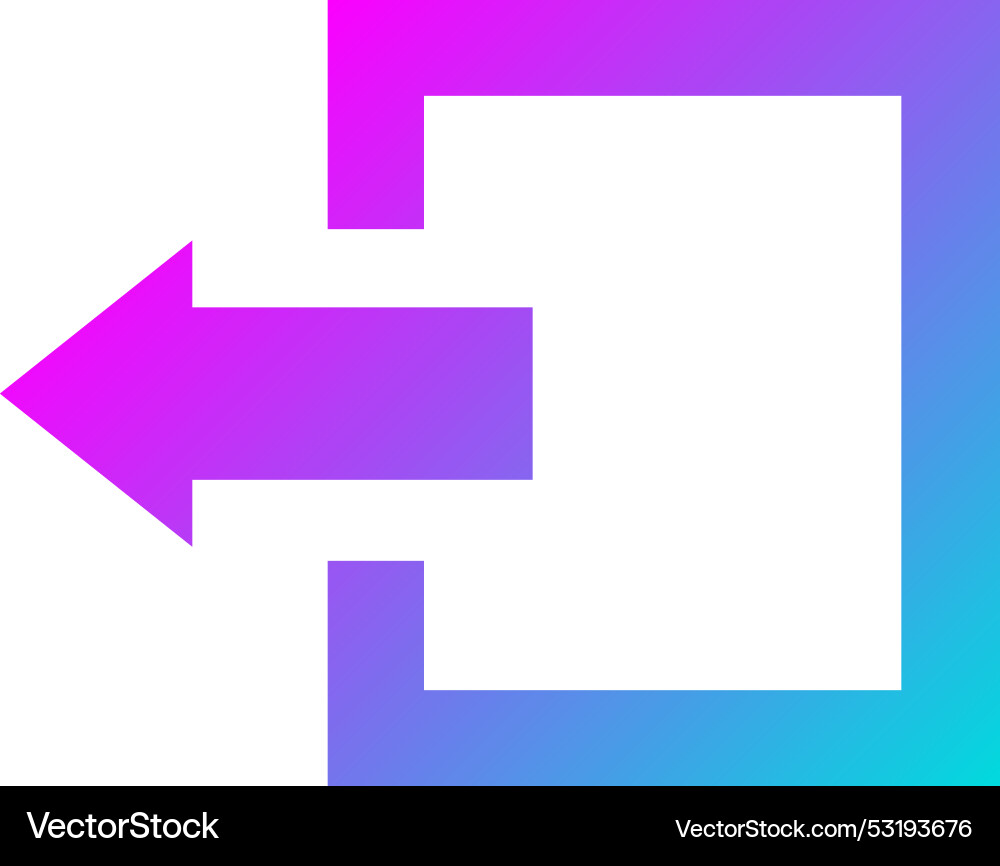 Log out icon design Vector Image