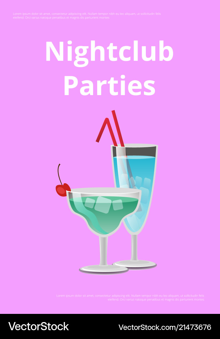Nachtclub Partys blaue Cocktails in martini Glas Nachtclub Partys blaue Cocktails in martini Glas vektorbild