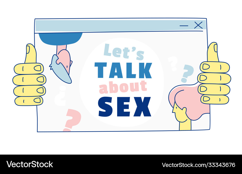 Reden wir über Sex Online Schule Sexualität Reden wir über Sex Online Schule Sexualität vektorbild