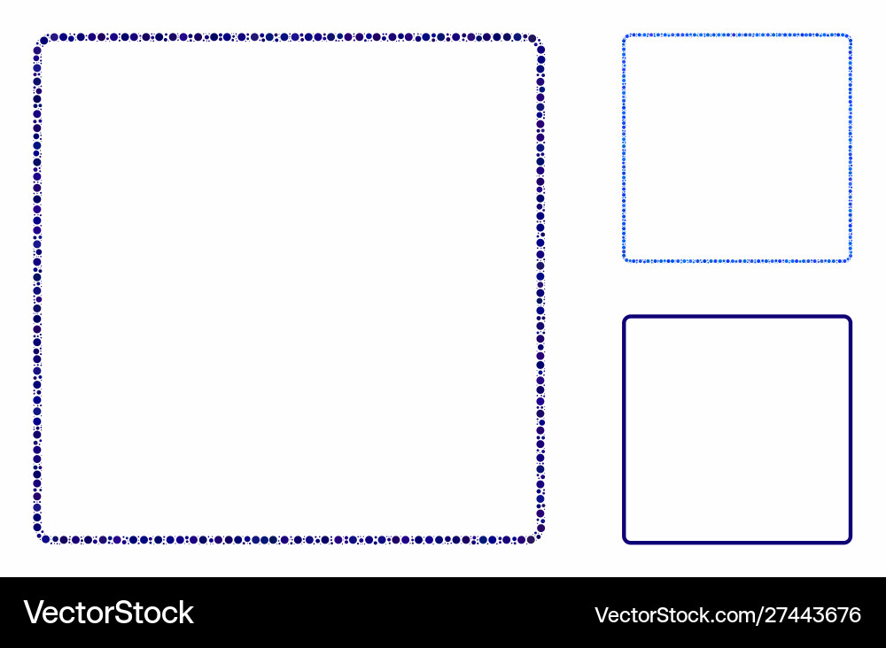 Rounded square frame composition icon spheric Rounded square frame composition icon spheric vector image