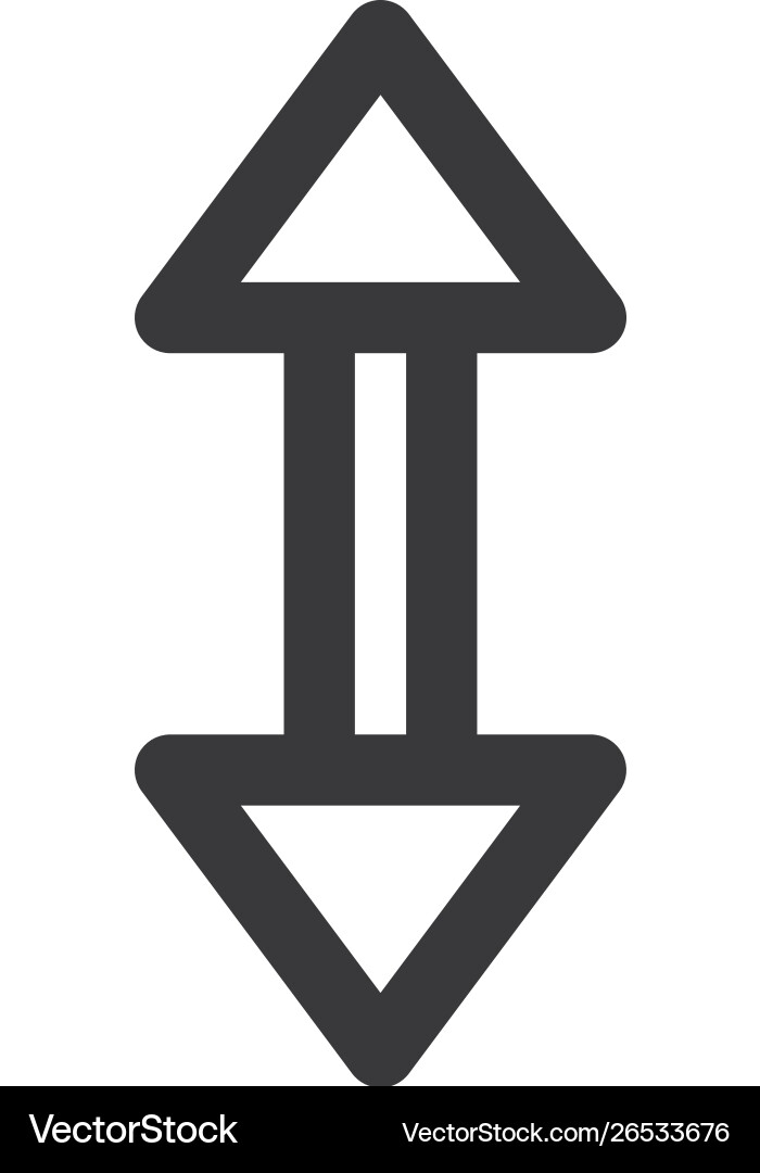 Scroll icon in modern style for web site Scroll icon in modern style for web site vector image
