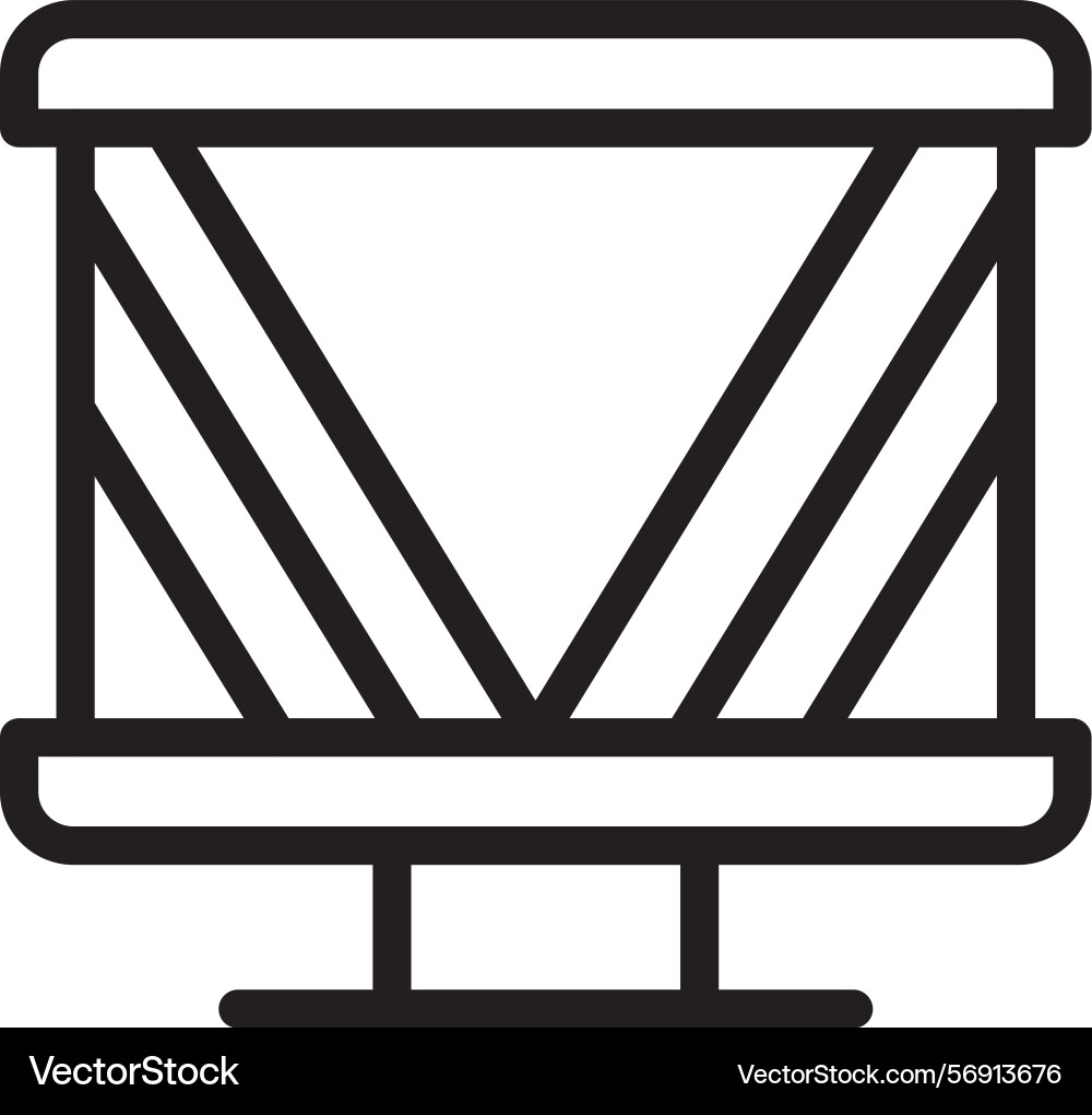 Slide background linear style icon design Vector Image