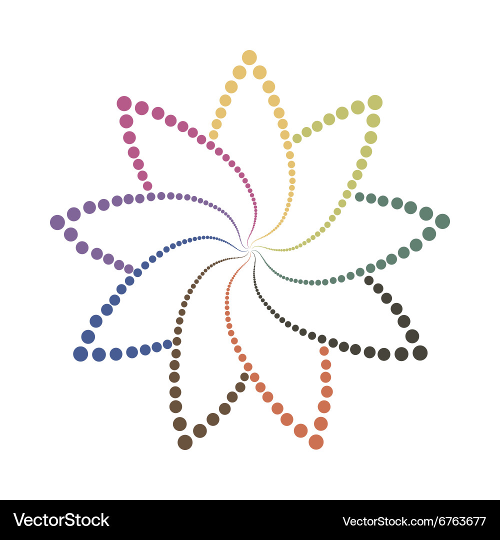 Abstract colorful shape design element vector image