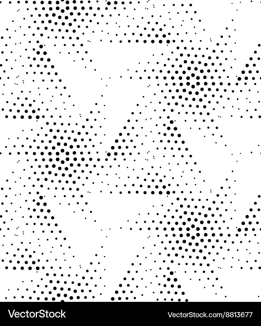 Abstract Geometric Pointillism Pattern Vector Image