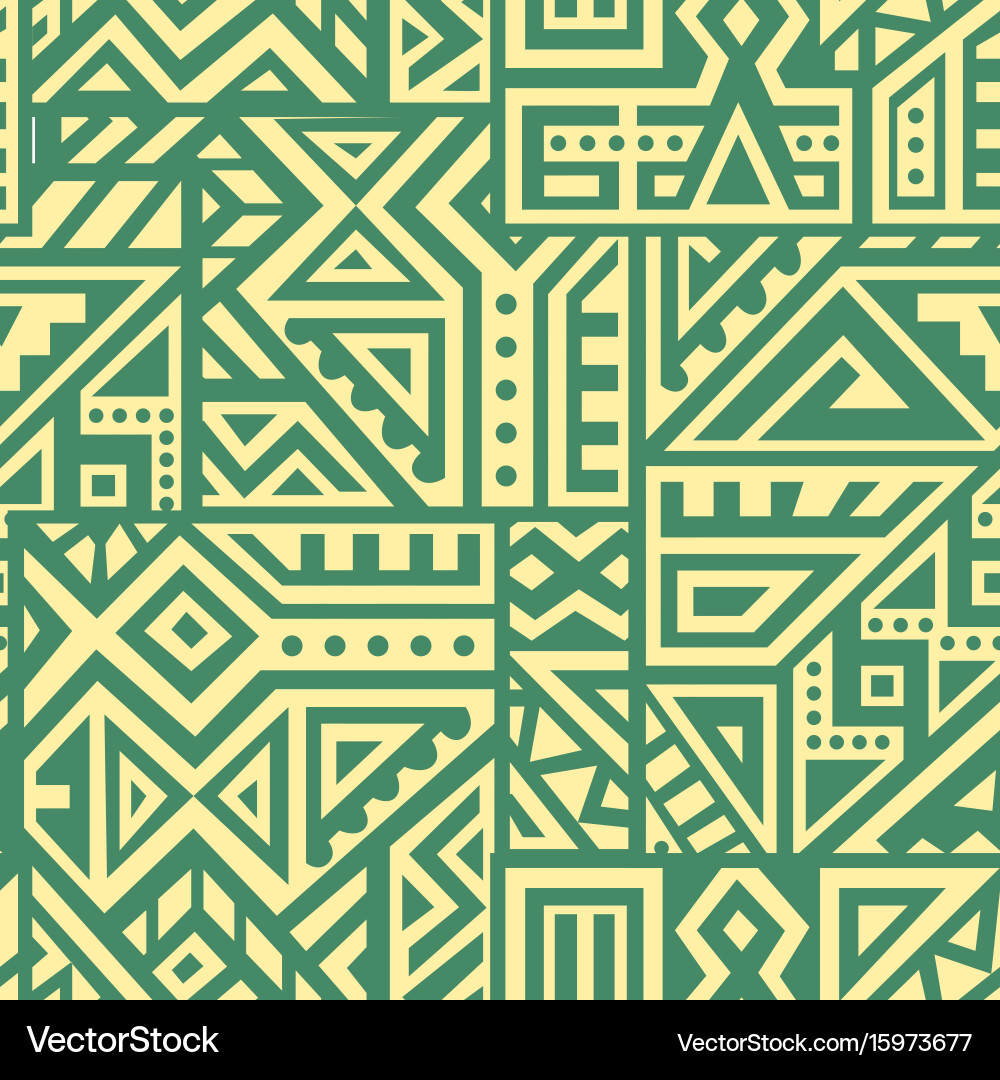 Abstract seamless pattern in ethnic style vector image