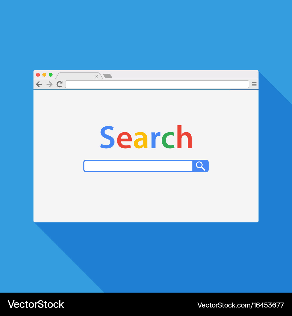 Chrome Browser Window vector image