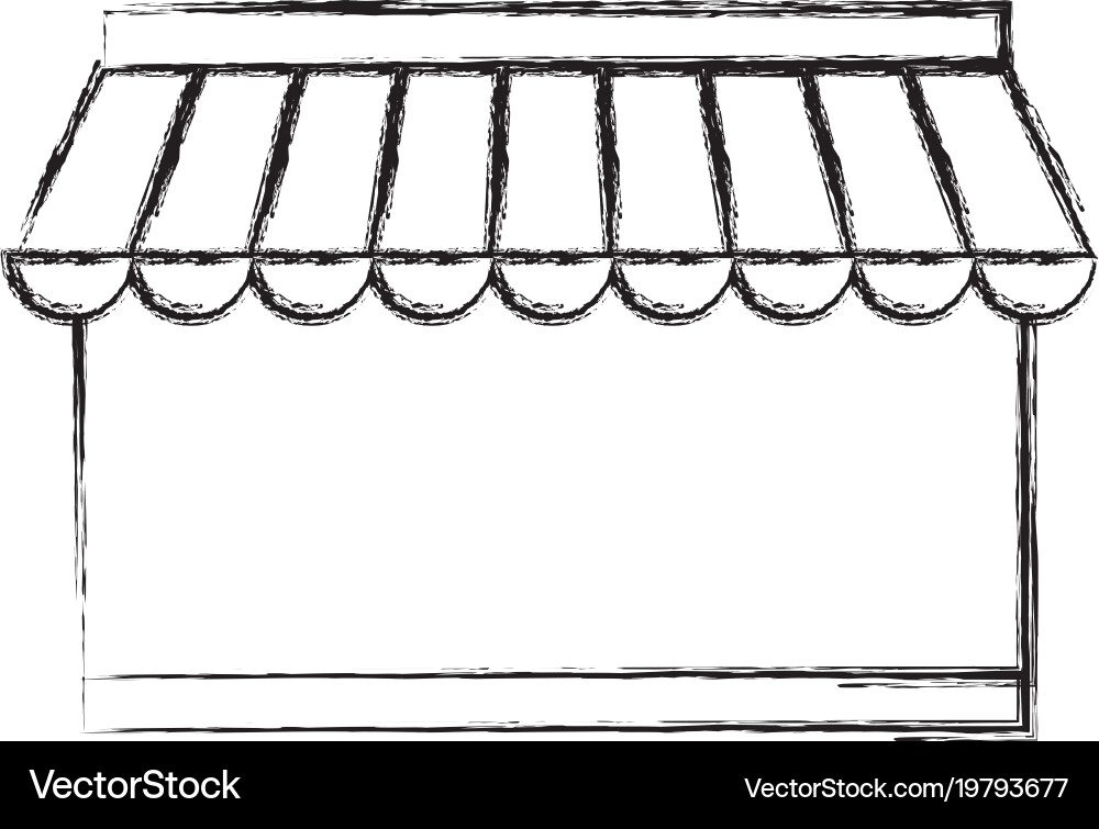 Computer display with parasol Vector Image