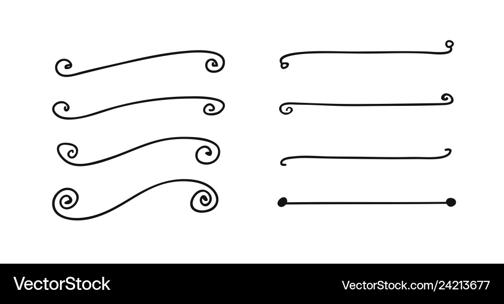 Hand drawn set of objects for design use black Hand drawn set of objects for design use black vector image