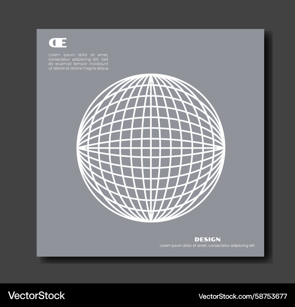 Interconnected Global Grid Vector Image