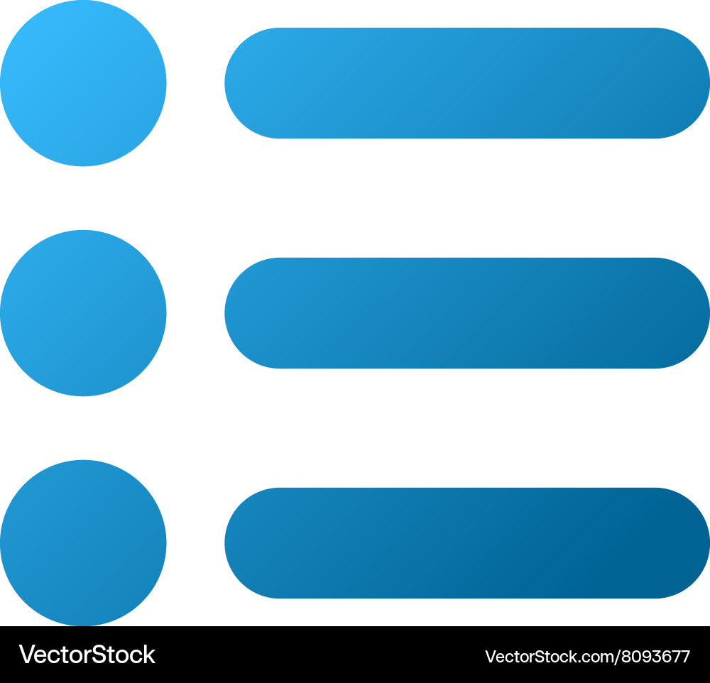 Items gradient icon vector image
