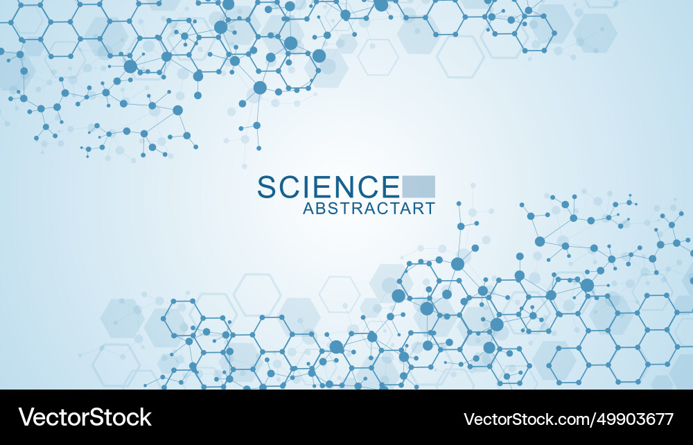 Modern abstract molecules structure for science Modern abstract molecules structure for science vector image
