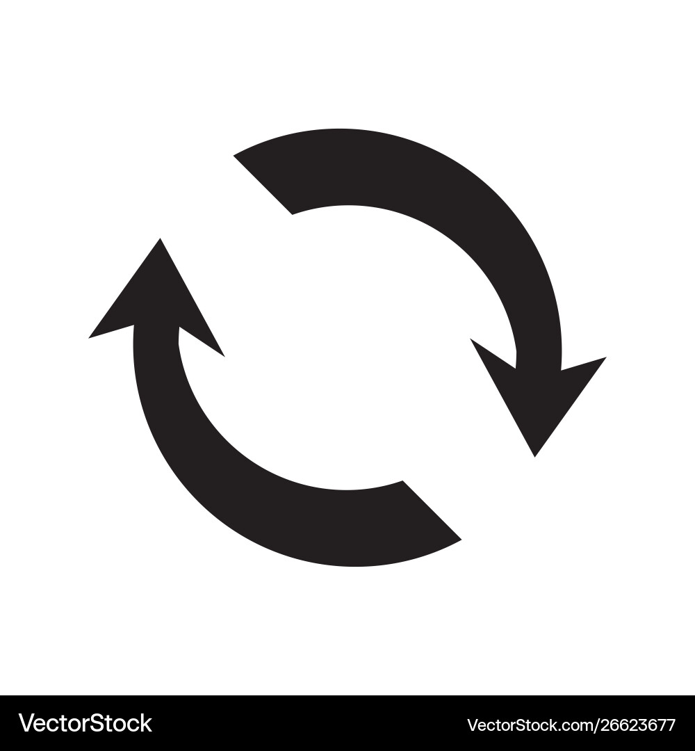 Rerresh update icon reload symbol Rerresh update icon reload symbol vector image