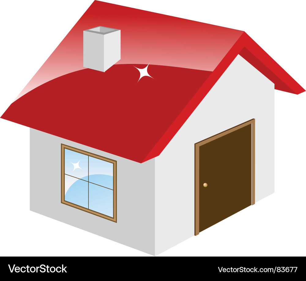 Schöne kleine Haus Illustration Vektorbild