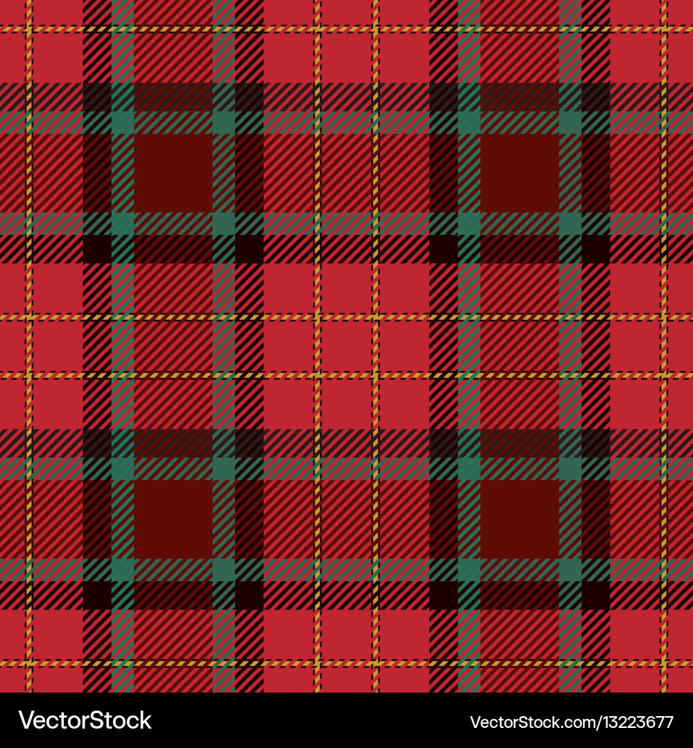 Scottish Tartan Pattern Vector Image