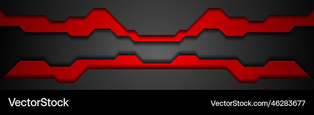 Tech Gradient Header Banner vector image
