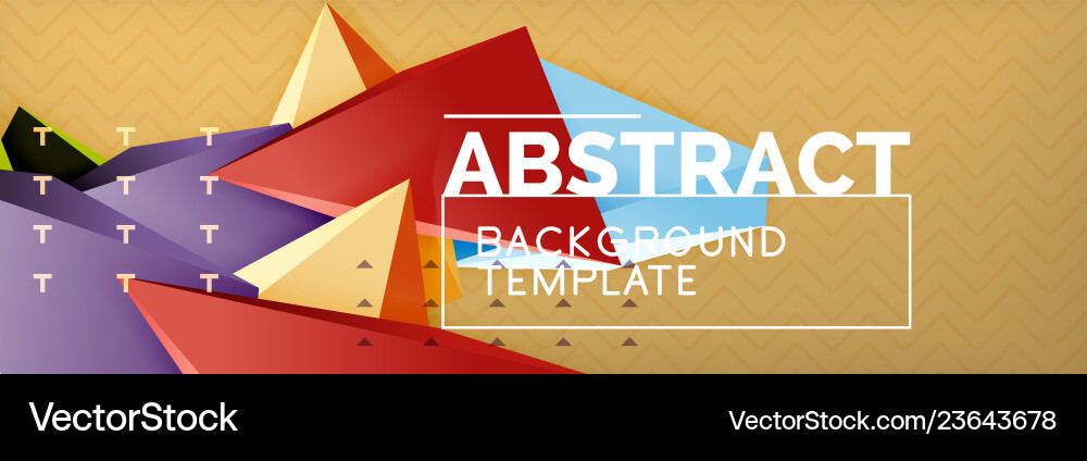 3d triangular shapes abstract background 3d triangular shapes abstract background vector image