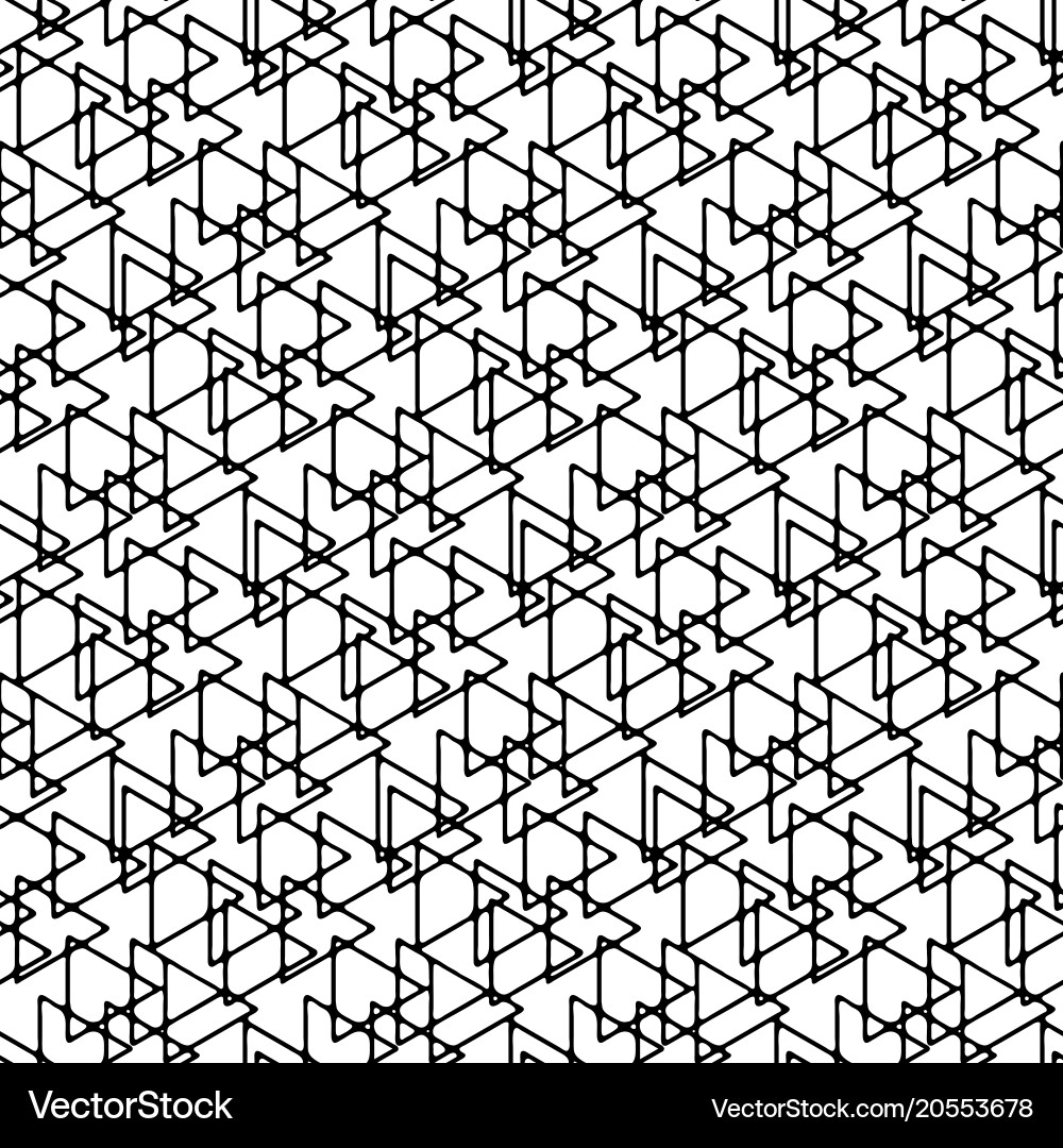 Abstract linear triangle seamless pattern vector image