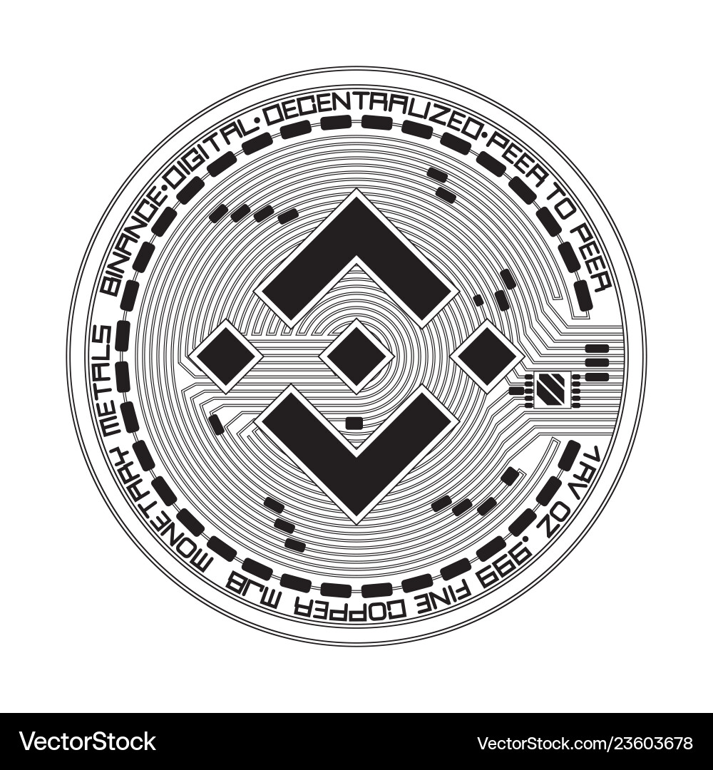 Binance Crypto Symbol – Royalty-Free Vector | VectorStock