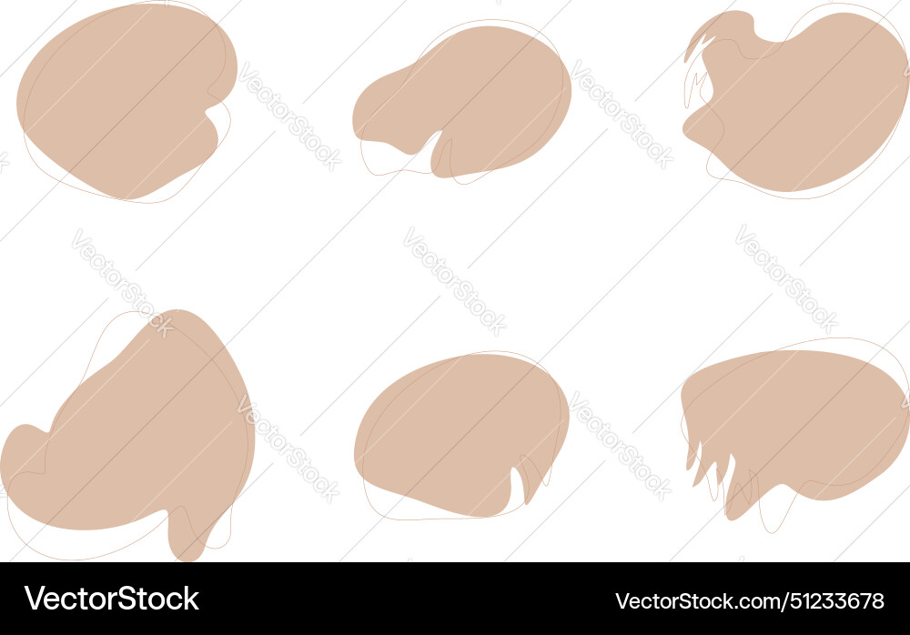 Blobs Flüssigkeit Formen Symbol visuellen Satz Blobs Flüssigkeit Formen Symbol visuellen Satz Vektorbild