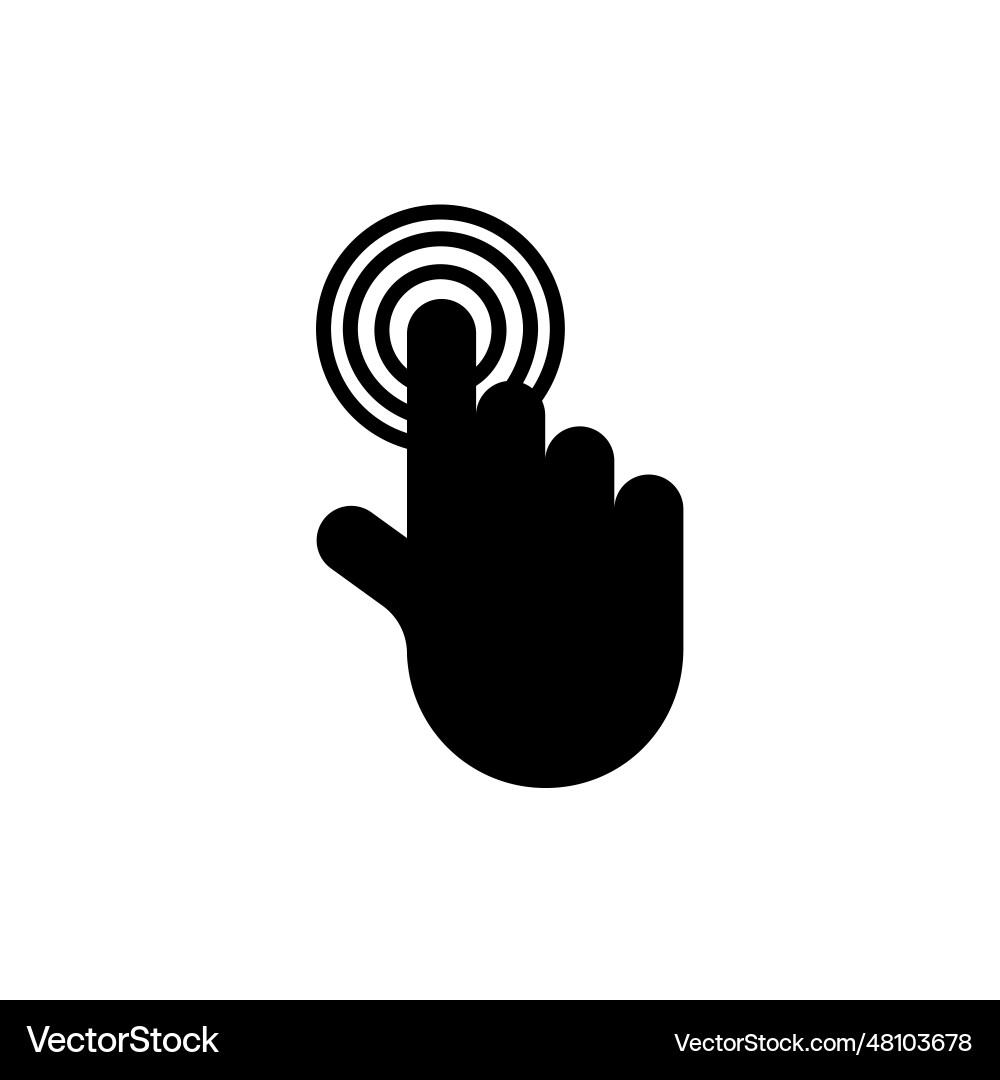 Click finger icon Click finger icon vector image