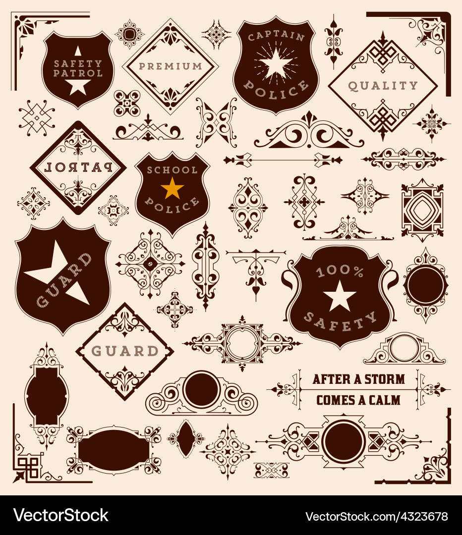Design elements ready to use vector image